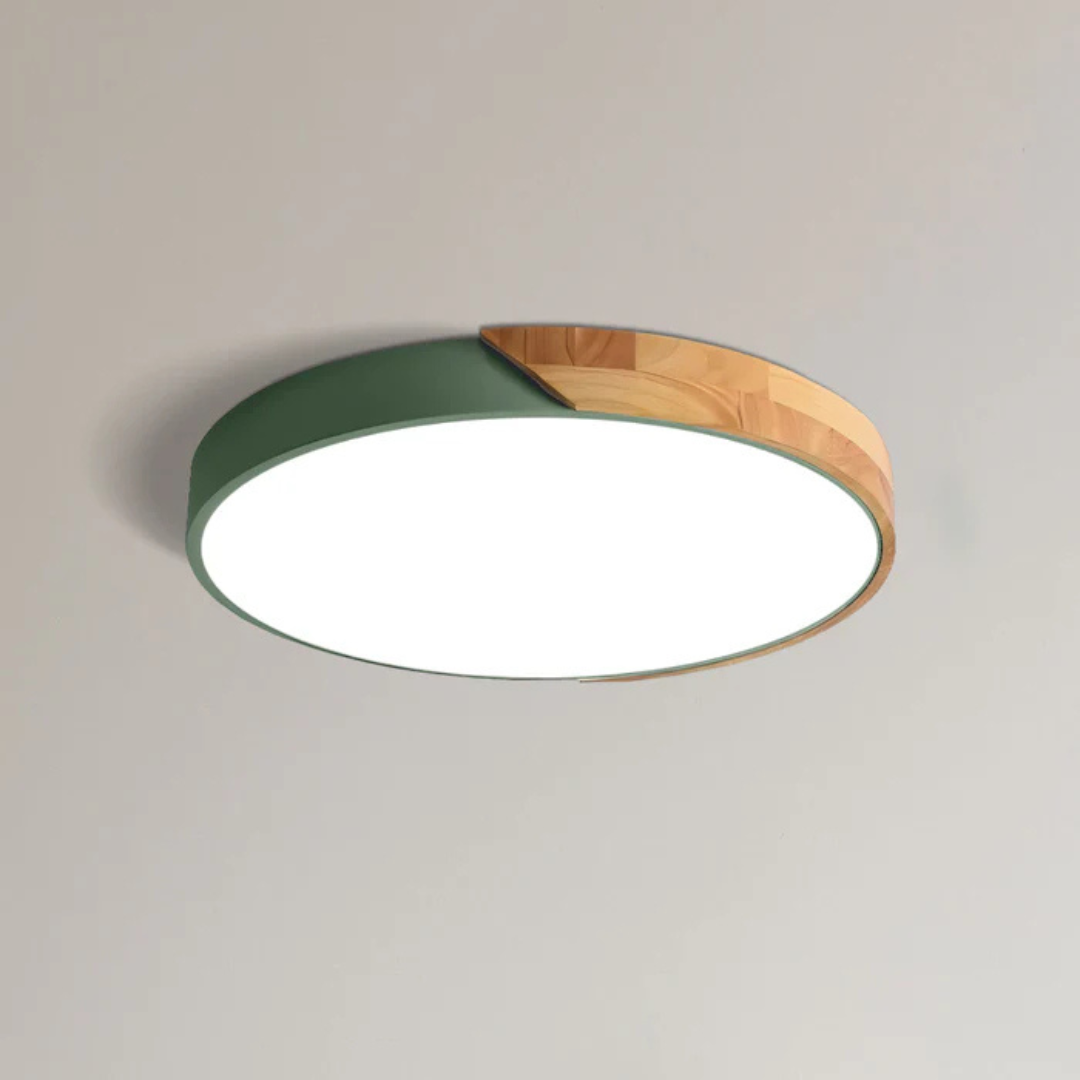 Cozy Wooden Flush Mount Ceiling Light 8