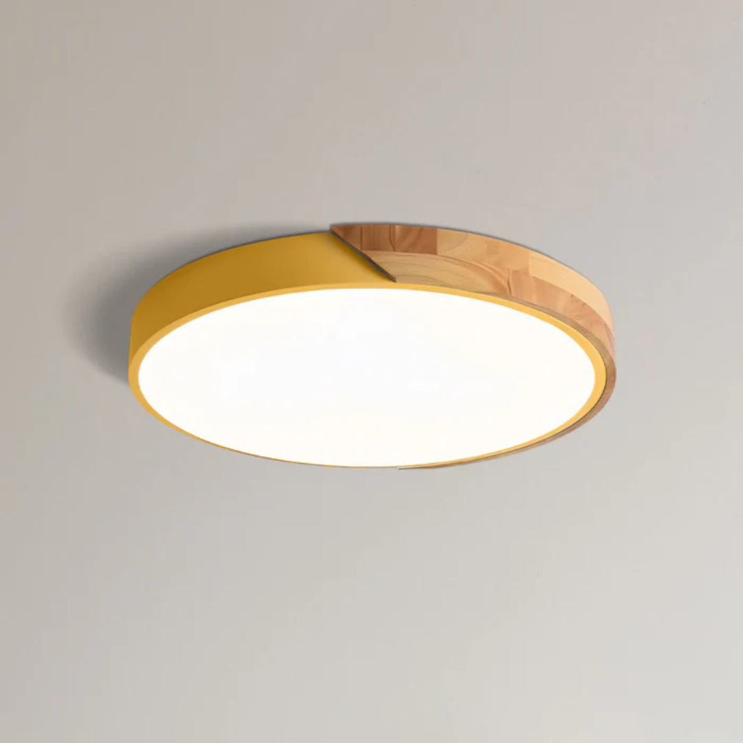 Cozy Wooden Flush Mount Ceiling Light 9