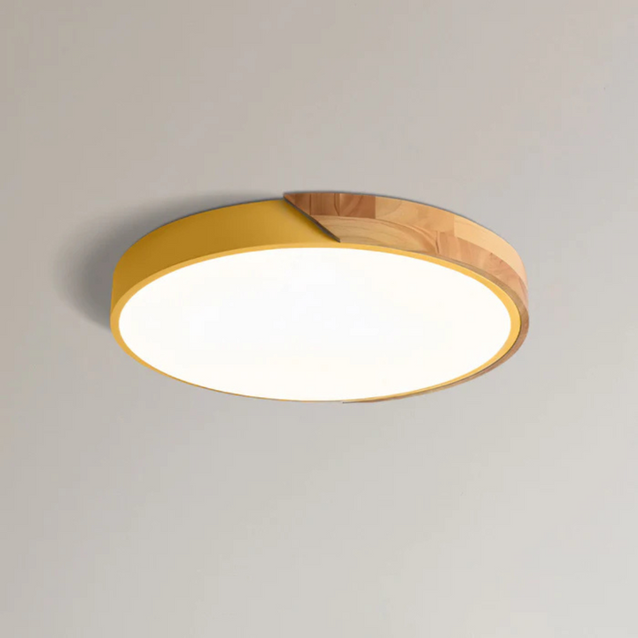 Cozy Wooden Flush Mount Ceiling Light 9