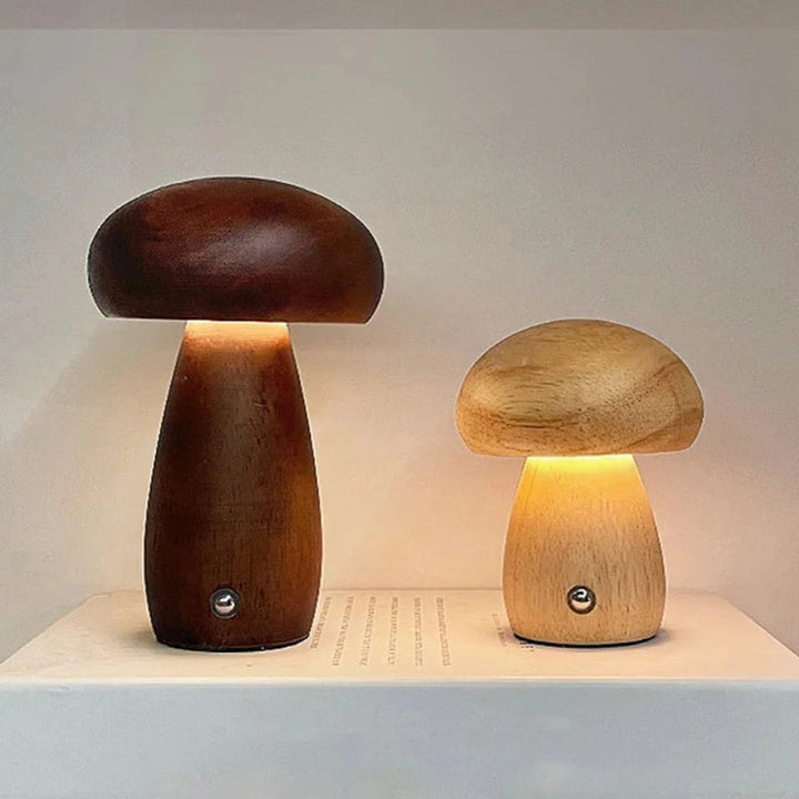 Cozy Wooden LED Table Lamp 2