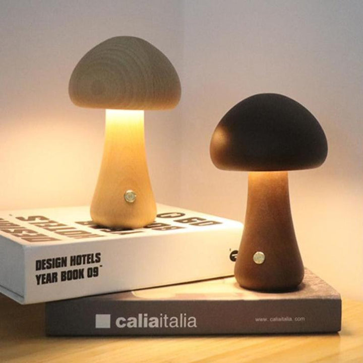 Cozy Wooden LED Table Lamp 5