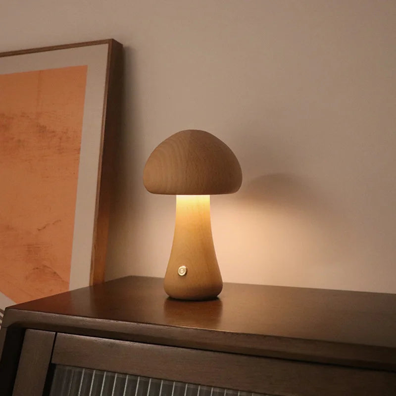 Cozy Wooden LED Table Lamp 6