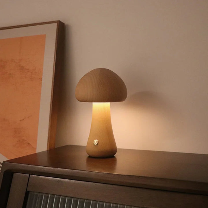 Cozy Wooden LED Table Lamp 6