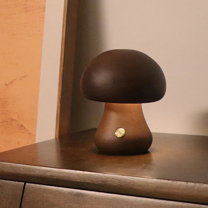 Cozy Wooden LED Table Lamp 8