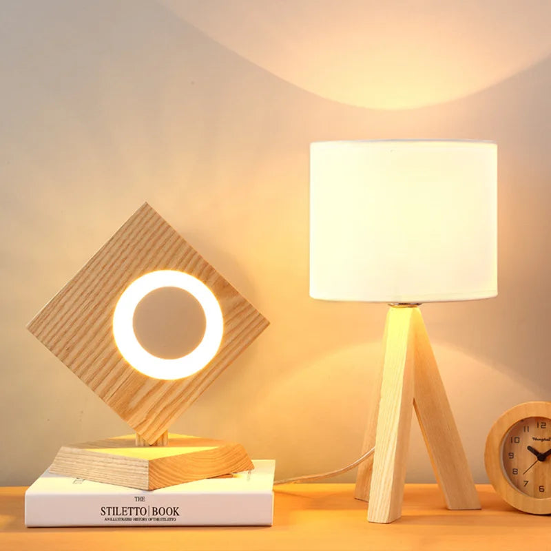 Cozy Wooden Table Lamp 1