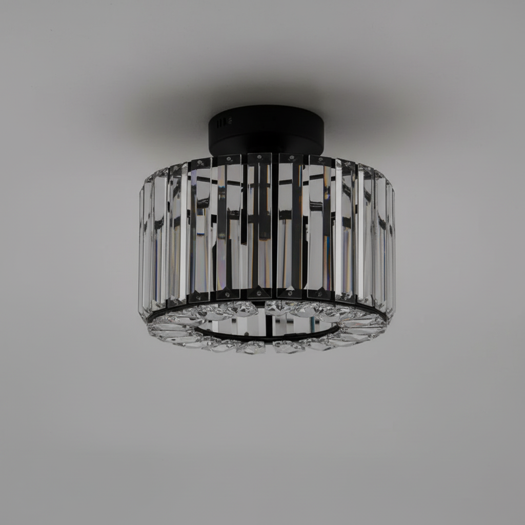 Crystal Flush Mount Ceiling Light 0