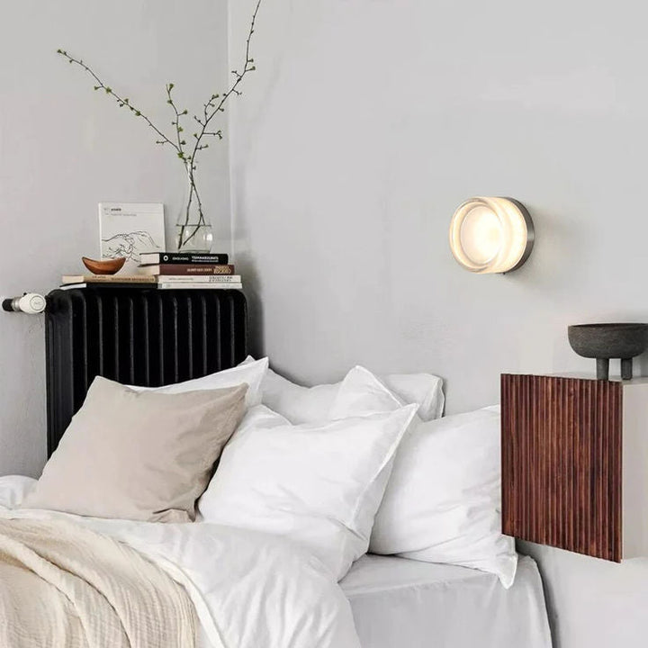 Dimpled Glass Wall Sconce