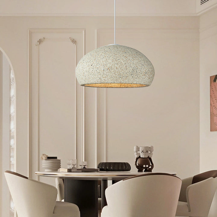 Nordic Oval Pendant Light - yellow spot pattern