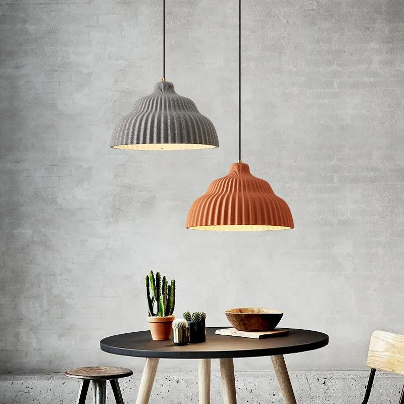 Industrial Resin Pendant Light - hanging fixture