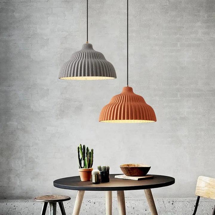 Industrial Resin Pendant Light - hanging fixture