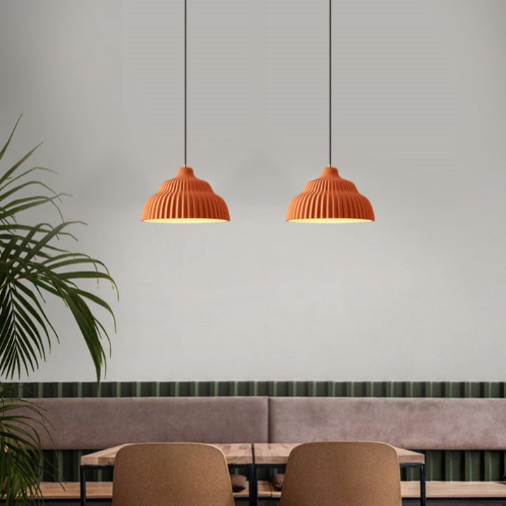 Industrial Resin Pendant Light - detail view