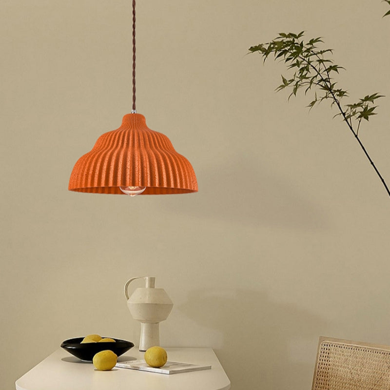 Industrial Resin Pendant Light - dining room setting