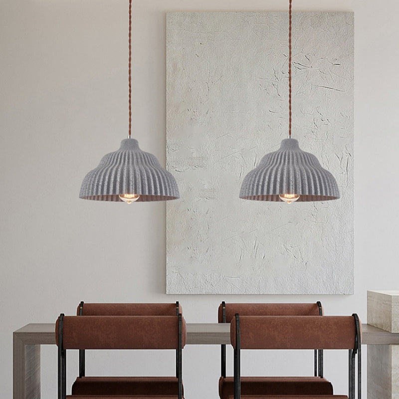 Industrial Resin Pendant Light - close-up