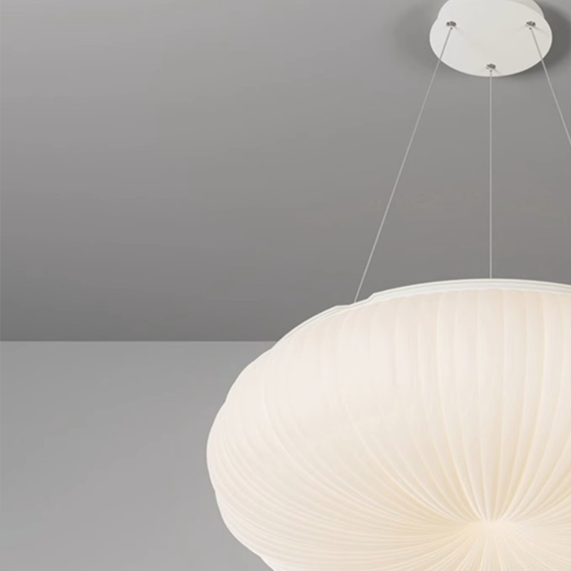 Scallop Shell Flush Mount Light side view