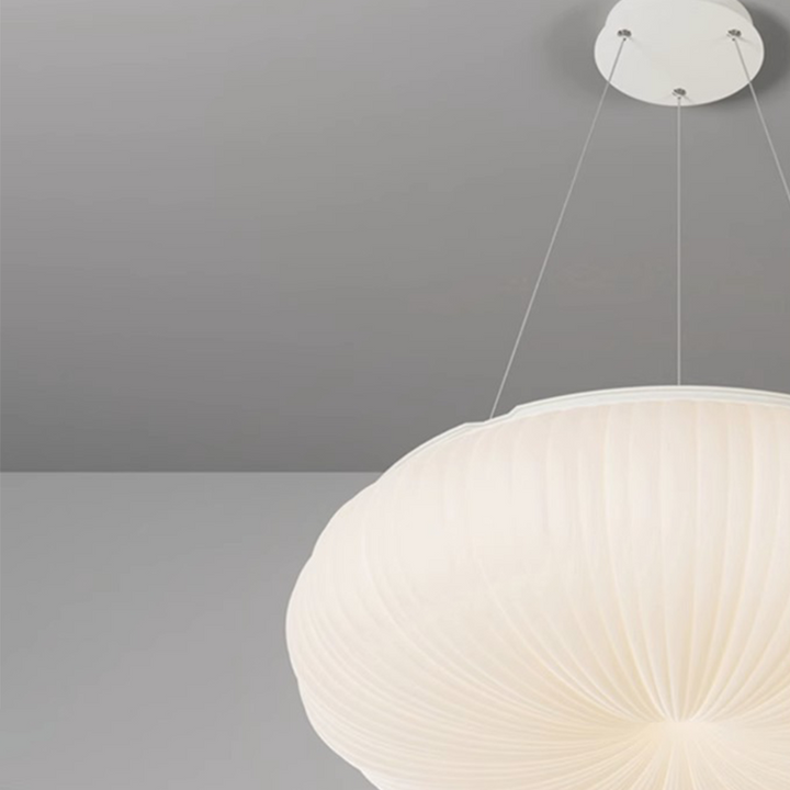Scallop Shell Flush Mount Light side view