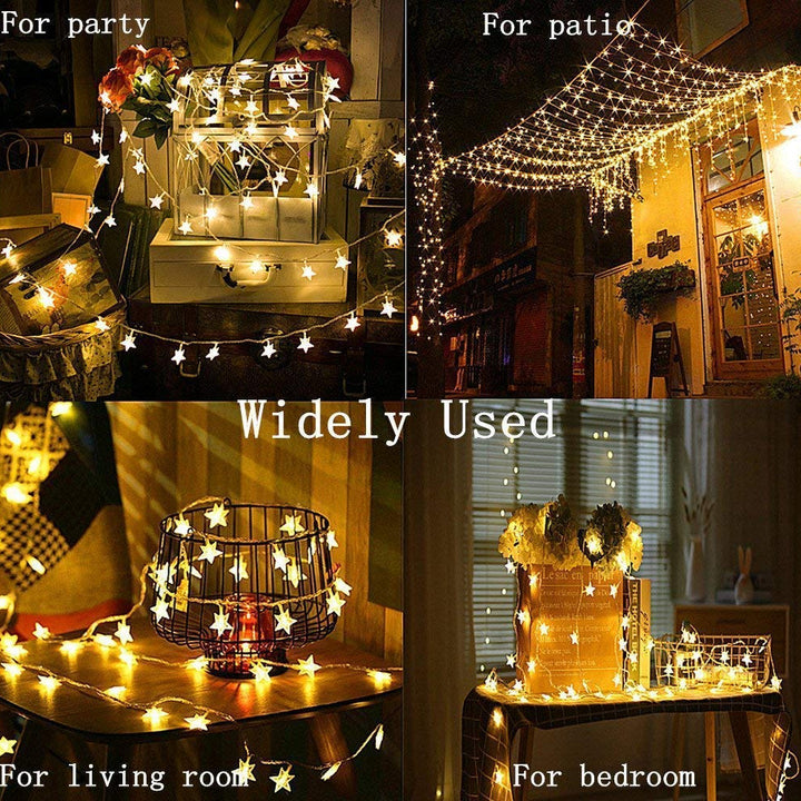 Star Twinkle Fairy String Lights warm white glow