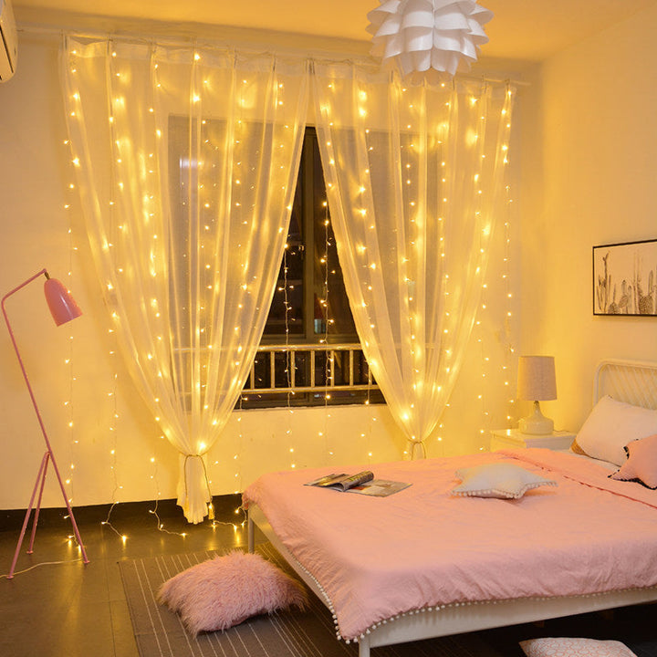 USB Remote Curtain Fairy Lights – view 1