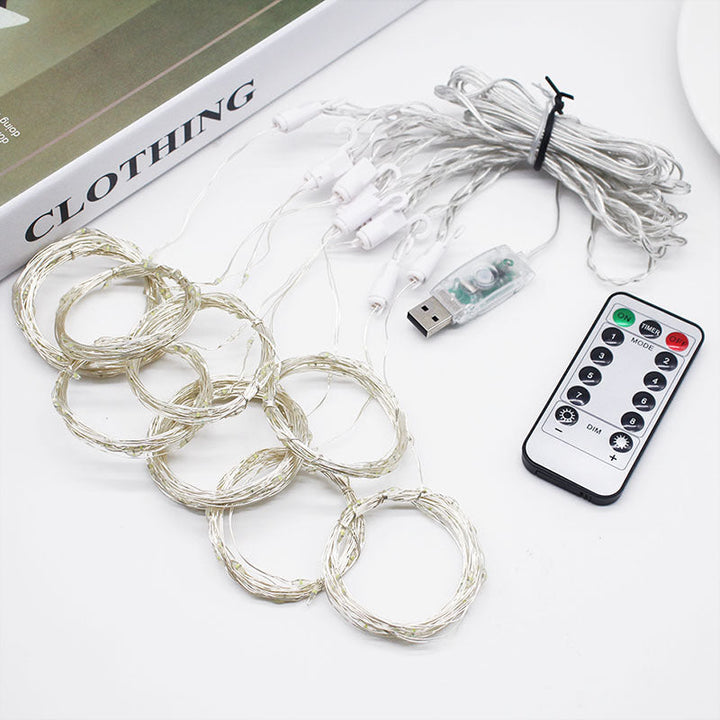 USB Remote Curtain Fairy Lights – view 7
