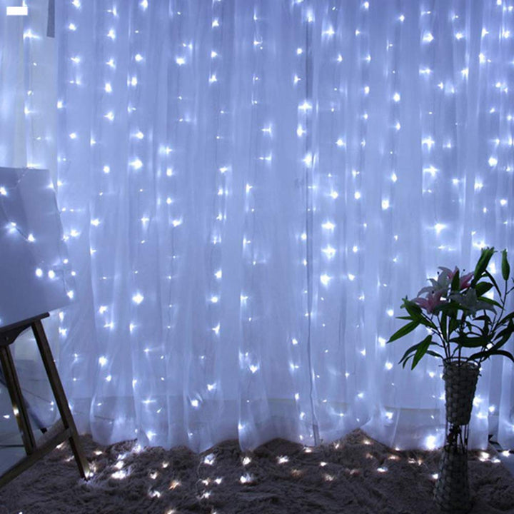 USB Remote Curtain Fairy Lights – view 3