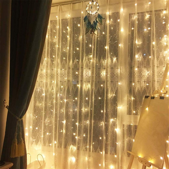 USB Remote Curtain Fairy Lights – view 4