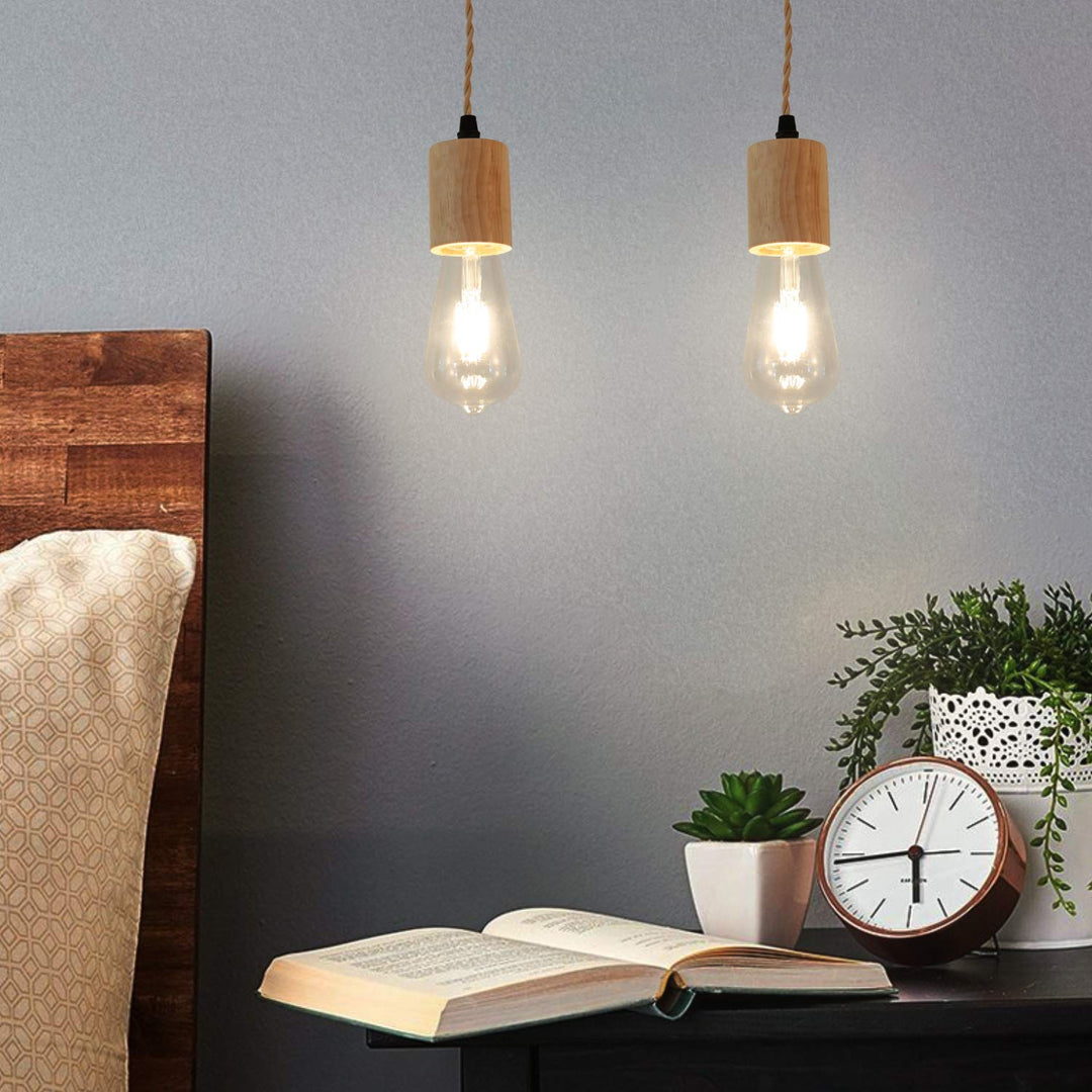 Rattan Wrapped Pendant Cord Kit – view 3