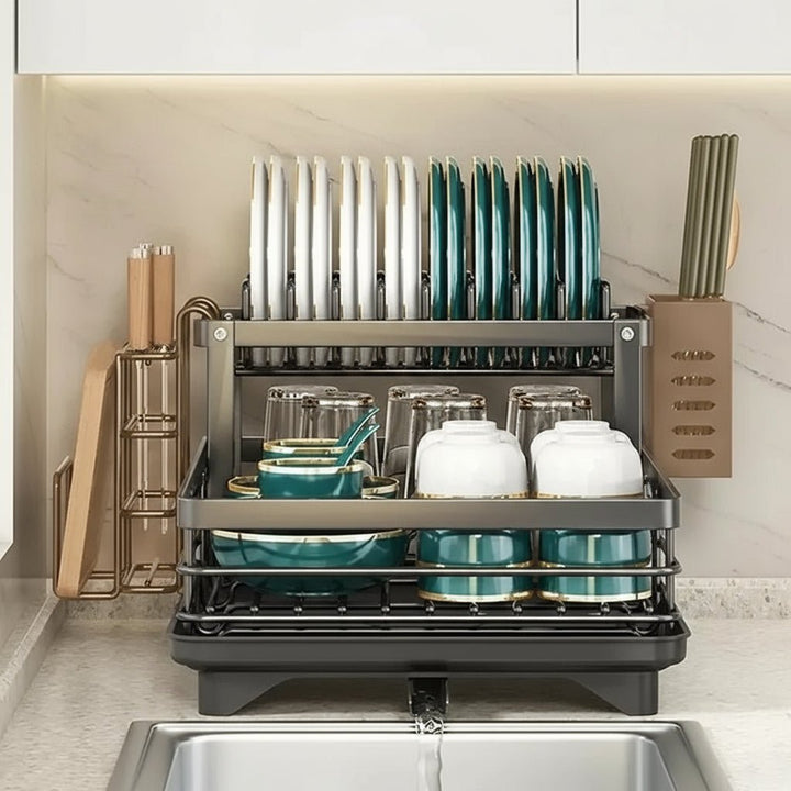 Foldable Stainless Steel Dish Rack