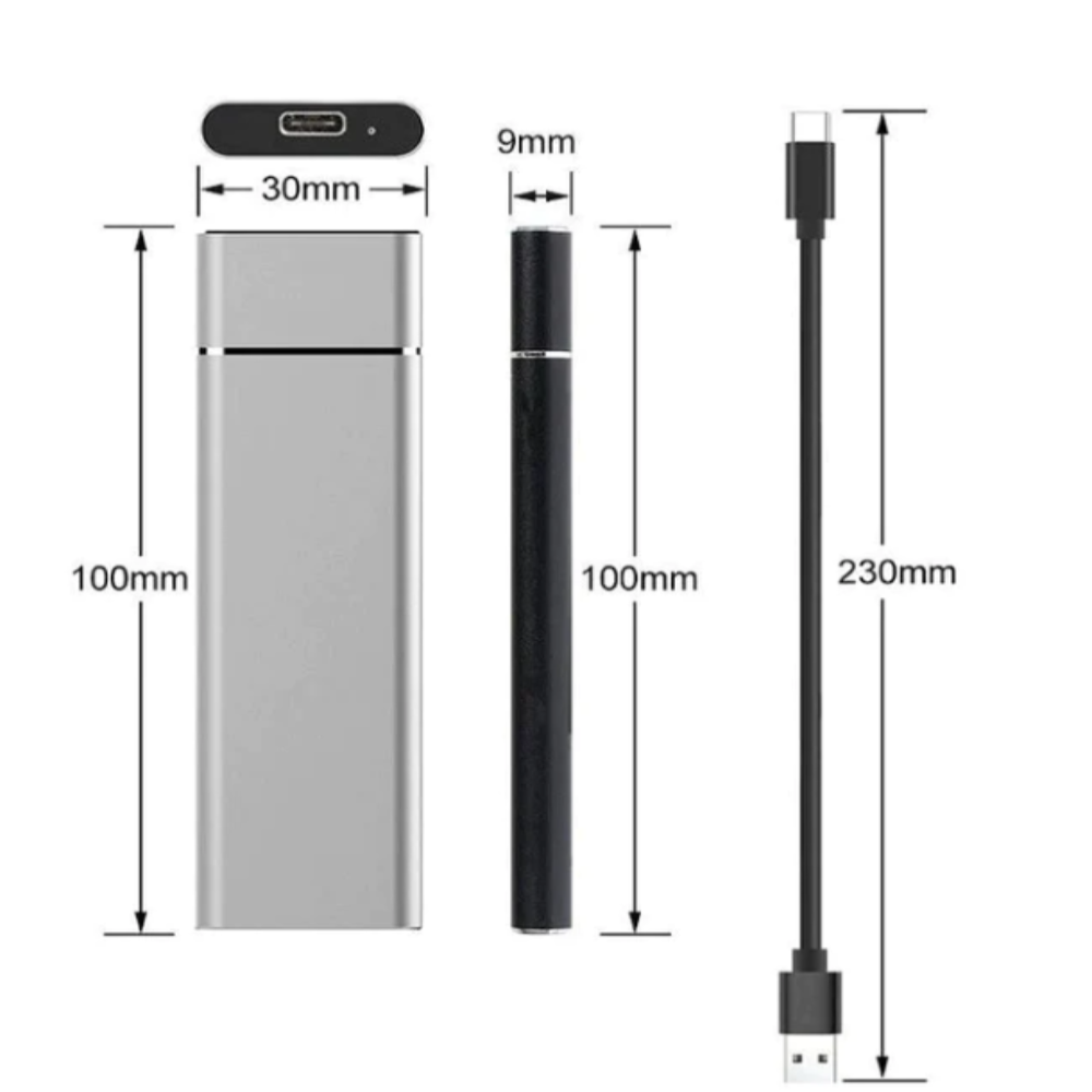 8TB Portable External Hard Drive USB 3.2 – Swift Compact Data Storage