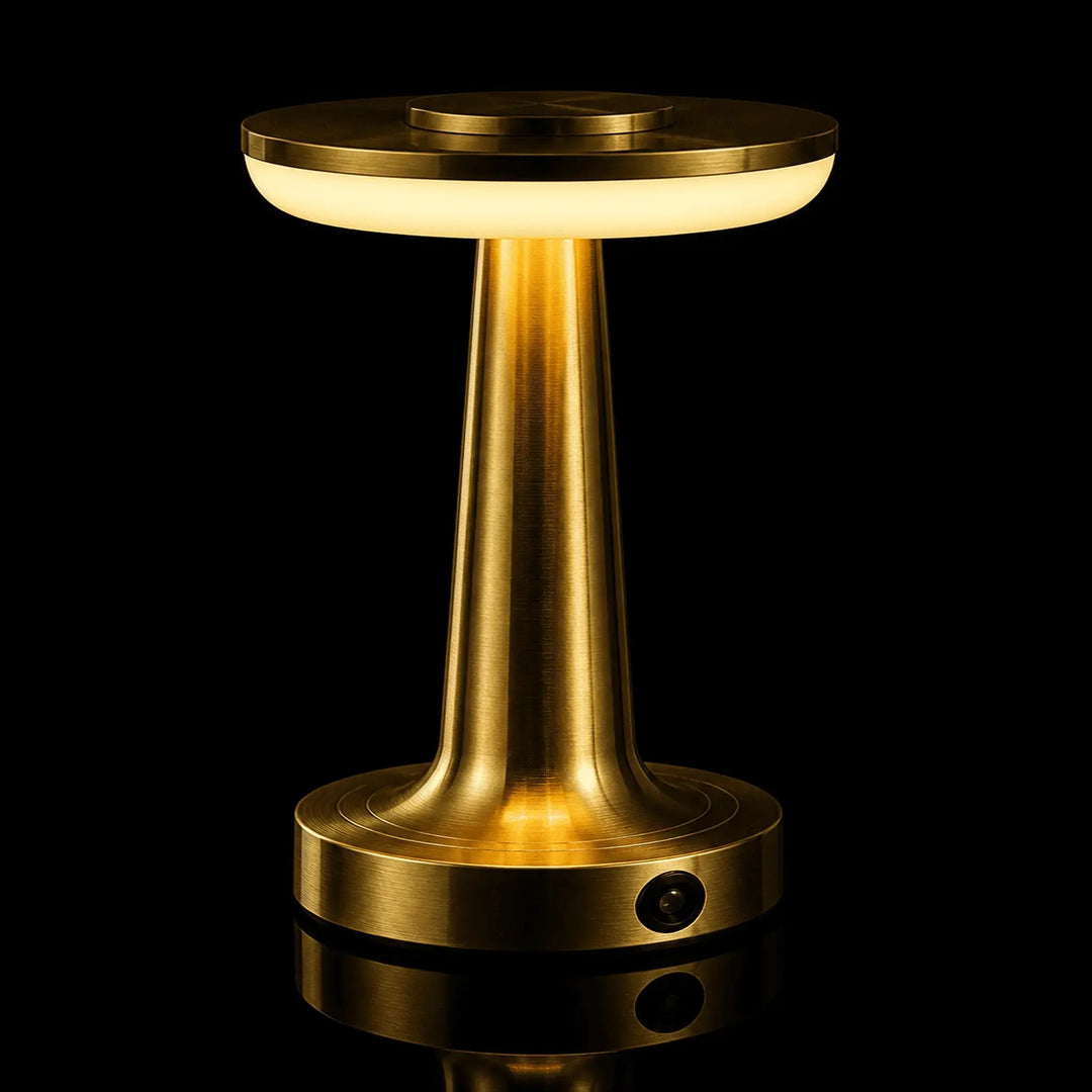 Gold Cordless Touch Dimmer Desk Lamp studio product shot