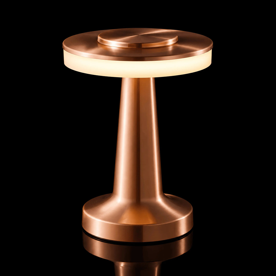Rose Red Cordless Touch Dimmer Desk Lamp studio product shot