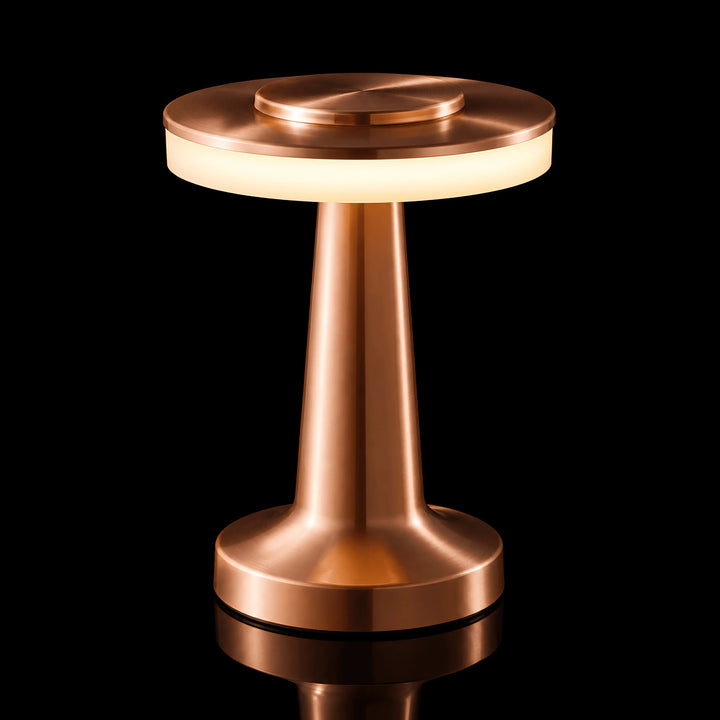 Rose Red Cordless Touch Dimmer Desk Lamp studio product shot