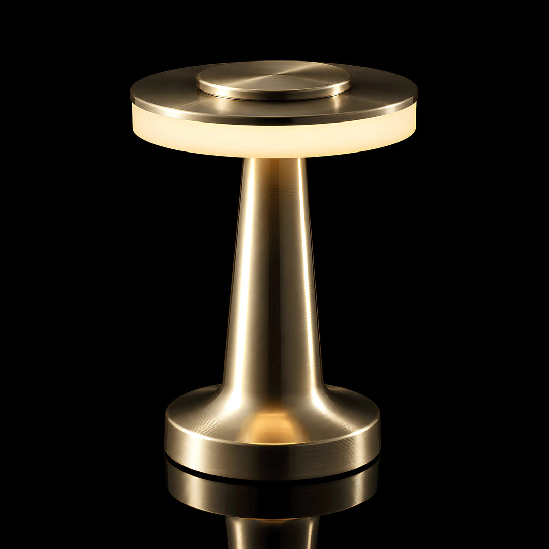 Silver Cordless Touch Dimmer Desk Lamp studio product shot