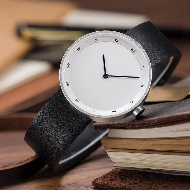 Brown Roman Numeral Alloy Leather Watch