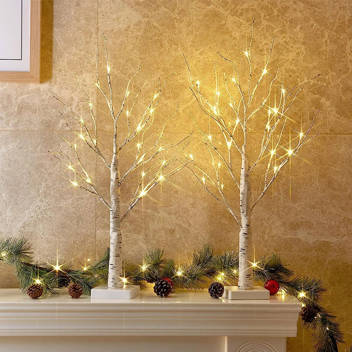 Birchwood LED Branch Lamp with USB cable and manual