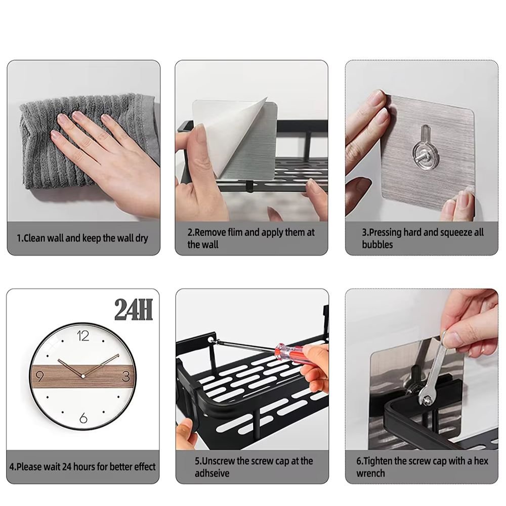 Elegant Aluminum Shower Shelf 9