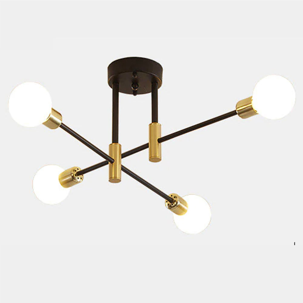 Elegant Black Gold Chandelier 0