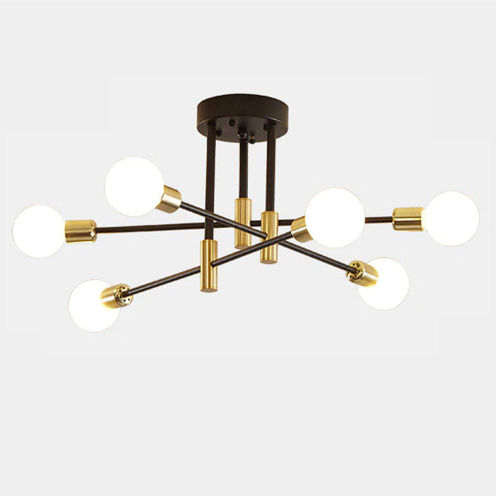 Elegant Black Gold Chandelier 1