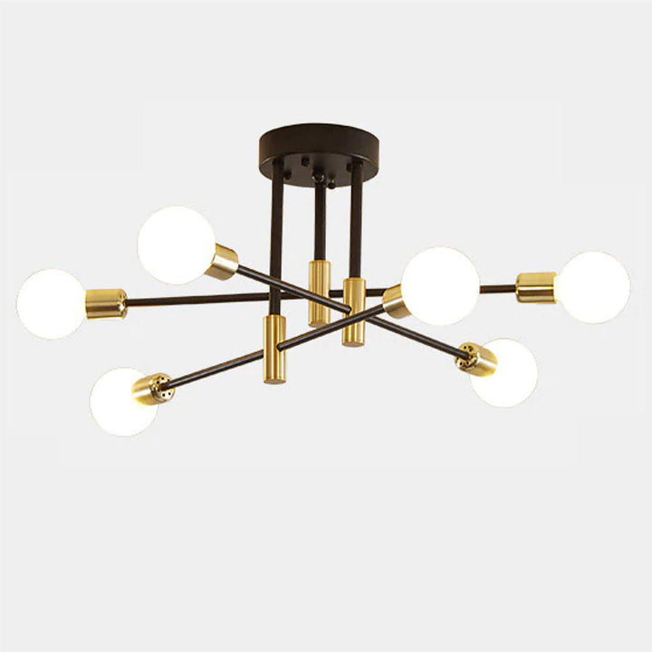 Elegant Black Gold Chandelier 1