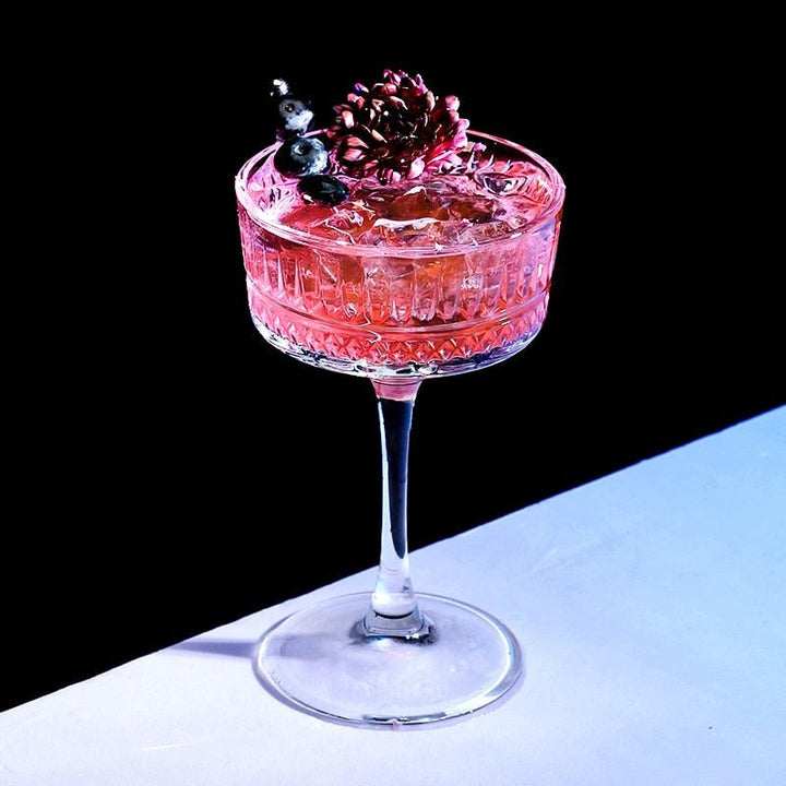 Elegant Blown Glass Cocktail Glasses 2