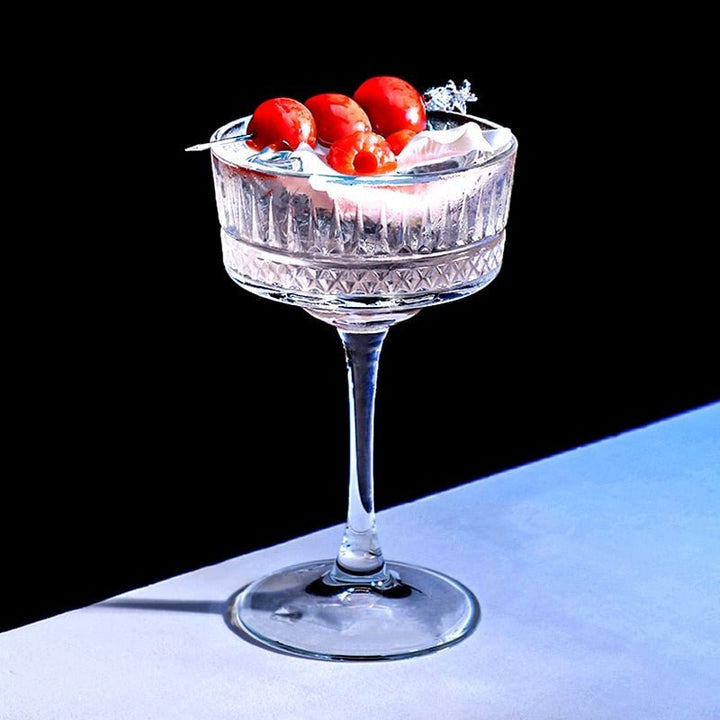Elegant Blown Glass Cocktail Glasses 3