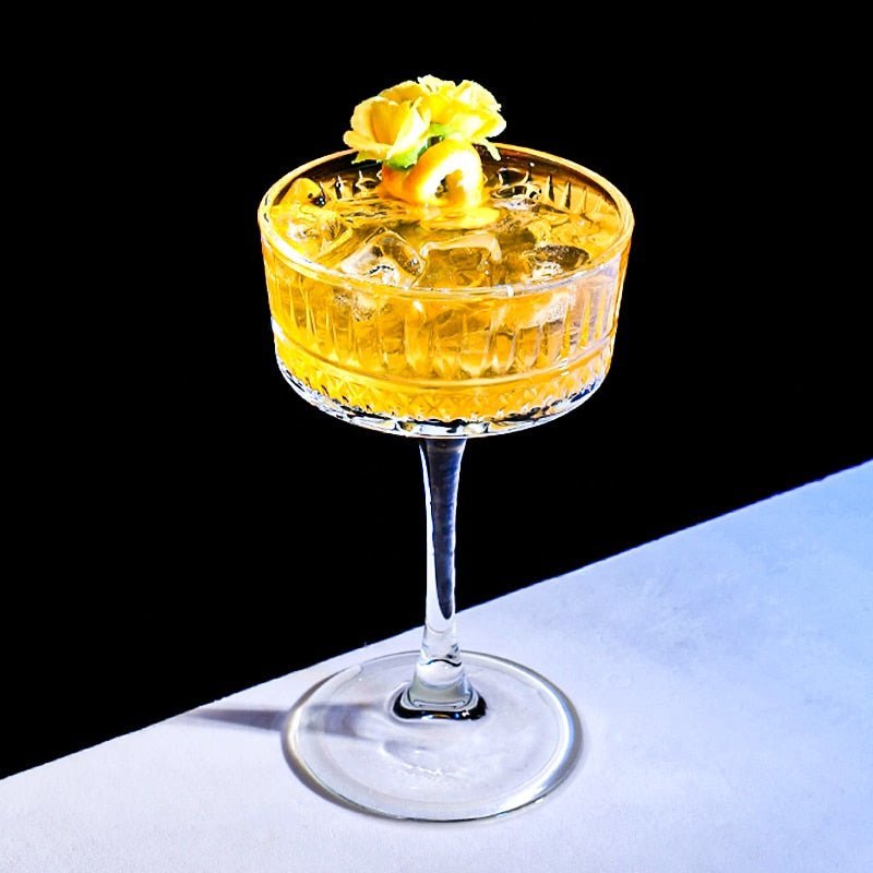 Elegant Blown Glass Cocktail Glasses 4