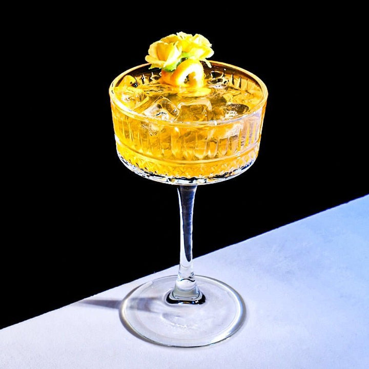 Elegant Blown Glass Cocktail Glasses 4
