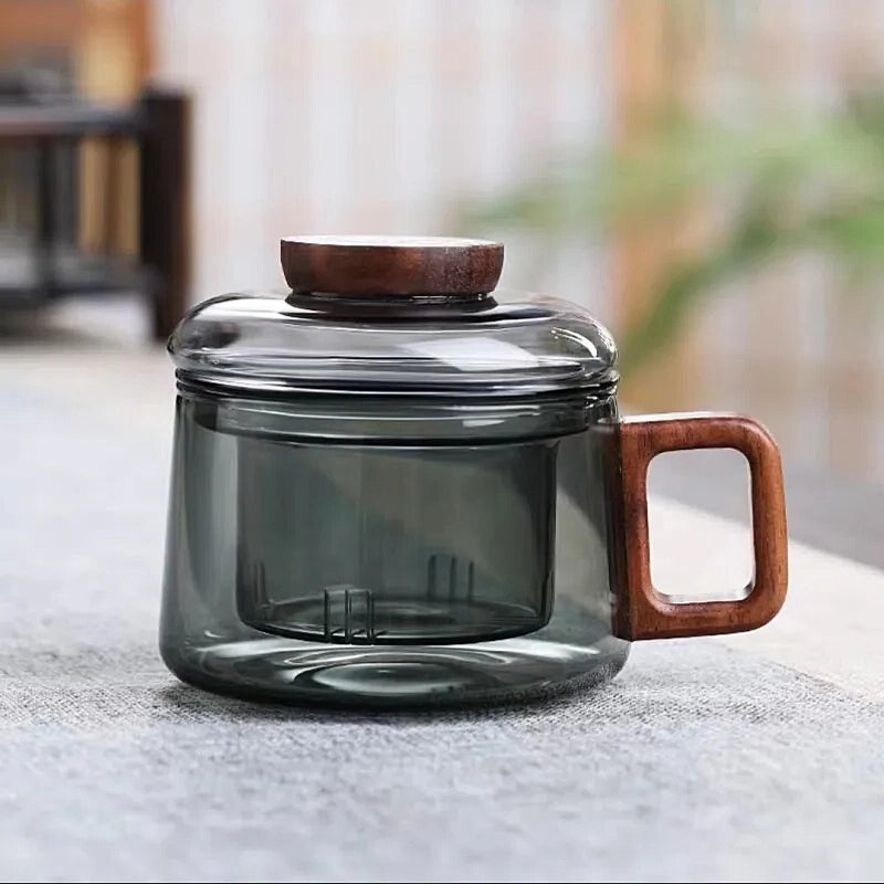 Elegant Borosilicate Glass Tea Infuser 0