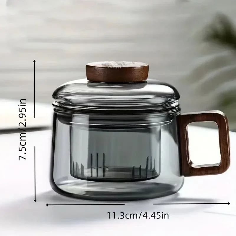 Elegant Borosilicate Glass Tea Infuser 4
