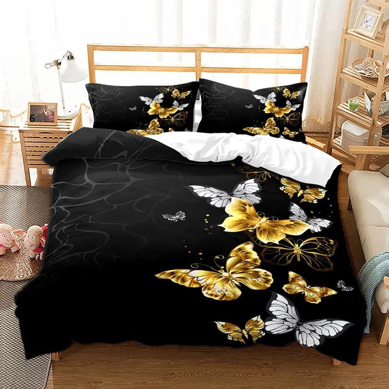 Elegant Butterfly Duvet Cover King Size 0