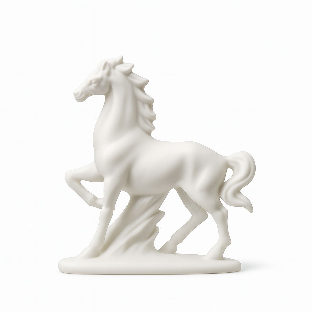 Elegant Ceramic Horse Figurine 0