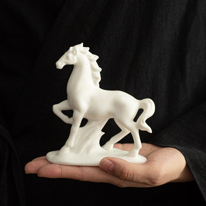 Elegant Ceramic Horse Figurine 3