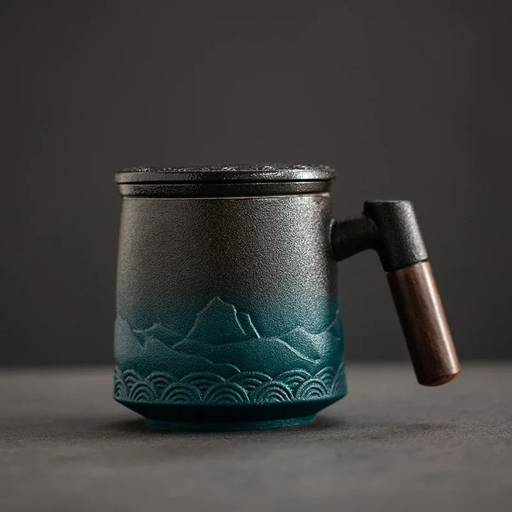 Elegant Ceramic Strainer Mug 0