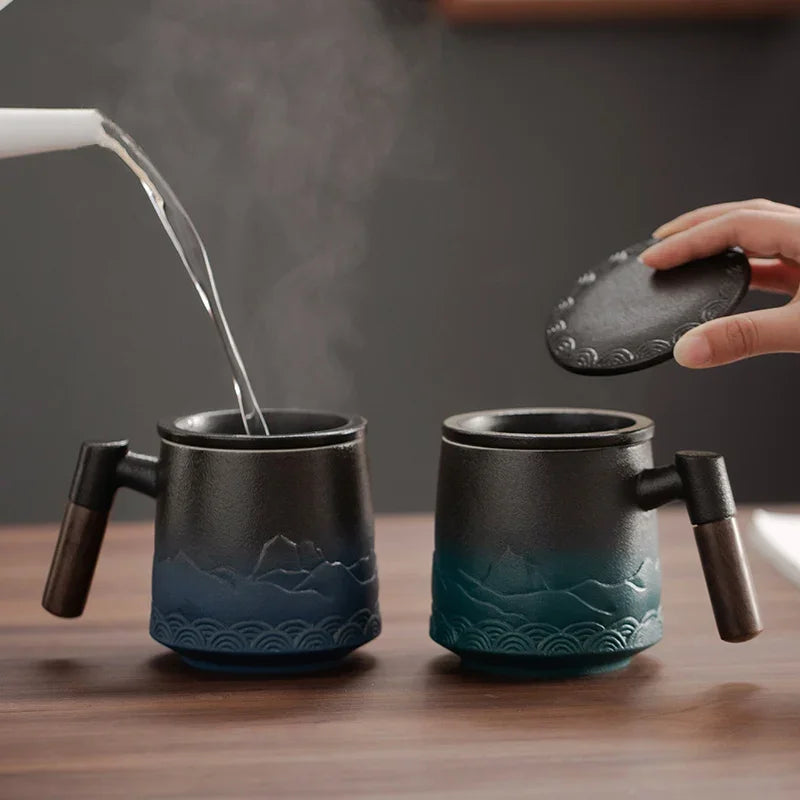 Elegant Ceramic Strainer Mug 1