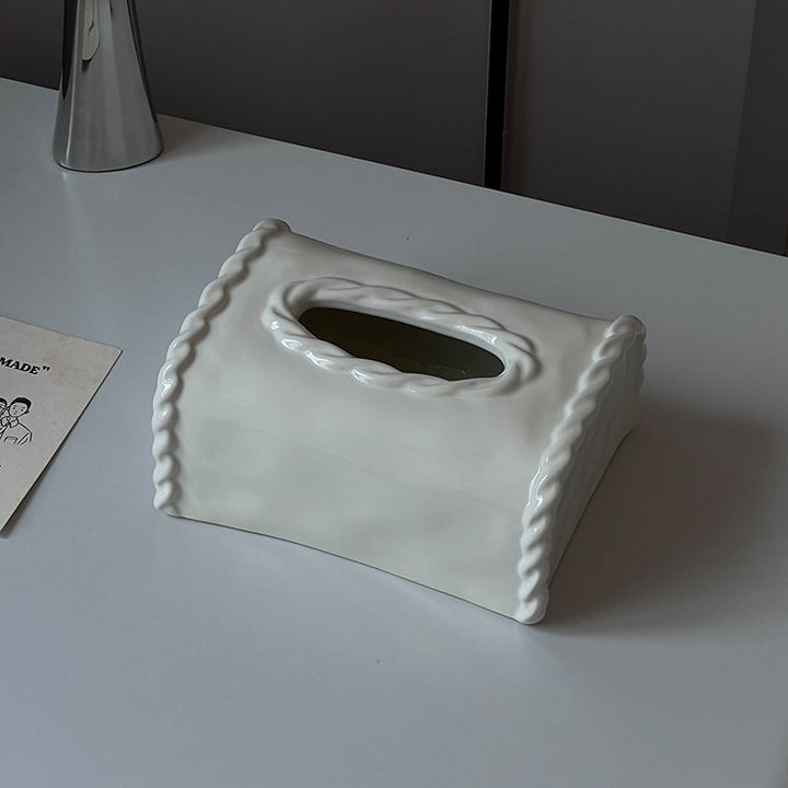 Elegant Ceramic Tissue Box Cover 1