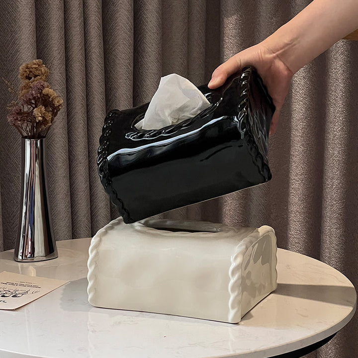 Elegant Ceramic Tissue Box Cover 5